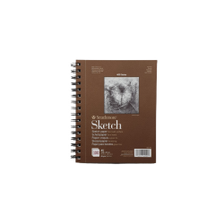 Strathmore A5 Pad Sketchbook ( 14,8X21 CM x 100 sheets) 89 g/m2 natural white paper color 400 Series (5.8*8.3 IN)